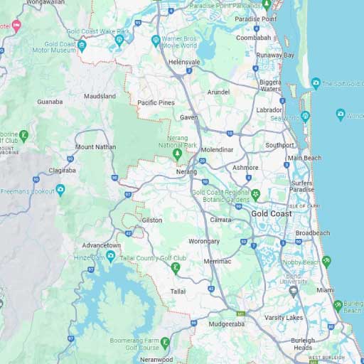 Removalists Gold Coast map image
