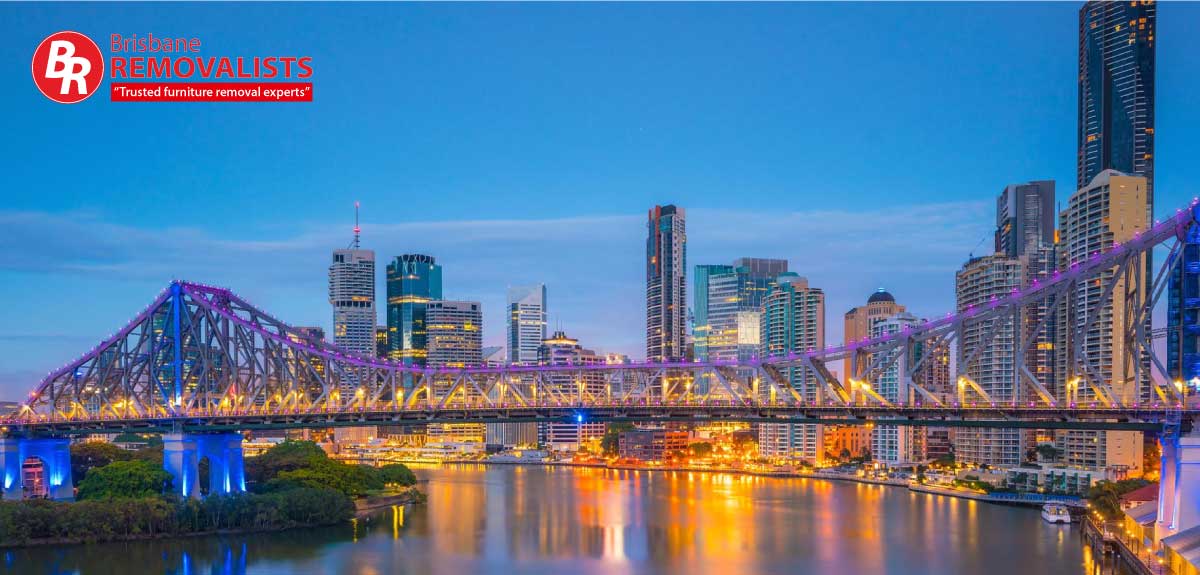 Moving Brisbane to Sunshine Coast article share image of the Brisbane skyline at night
