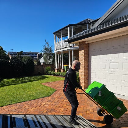 Moving services page image of one of our team loading