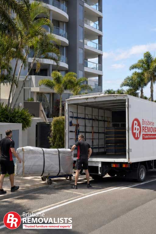 removalists sunshine coast page image of the truck getting loaded