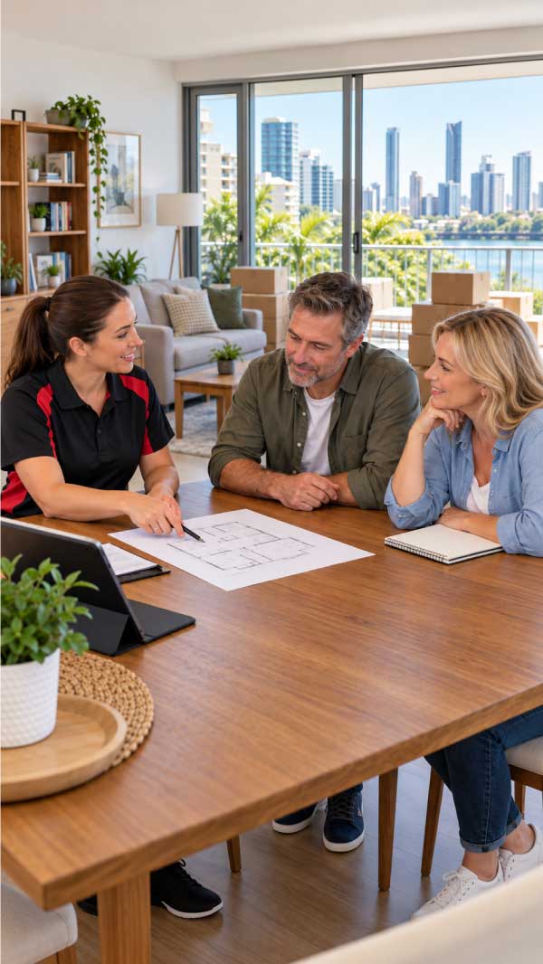 Removalists Brisbane City Apartment Move Planning with a Couple